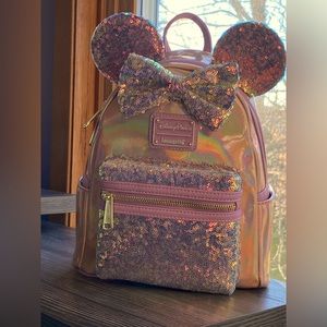 New Loungefly Disney Mouse EARidescent Backpack